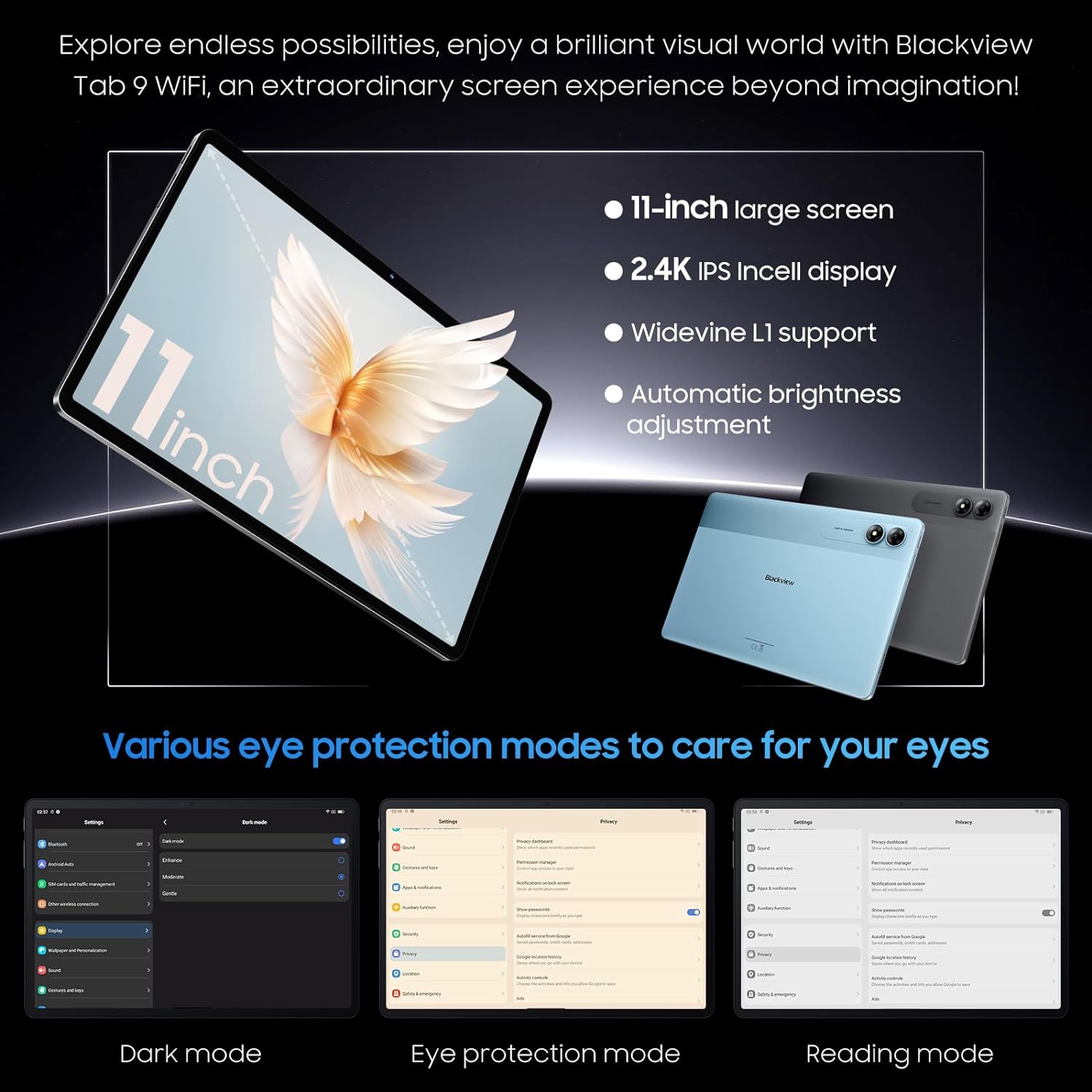Foto 5 | Tablet Blackview Tab9 11 Pulgadas 18 GB RAM 256 GB - Venta Internacional