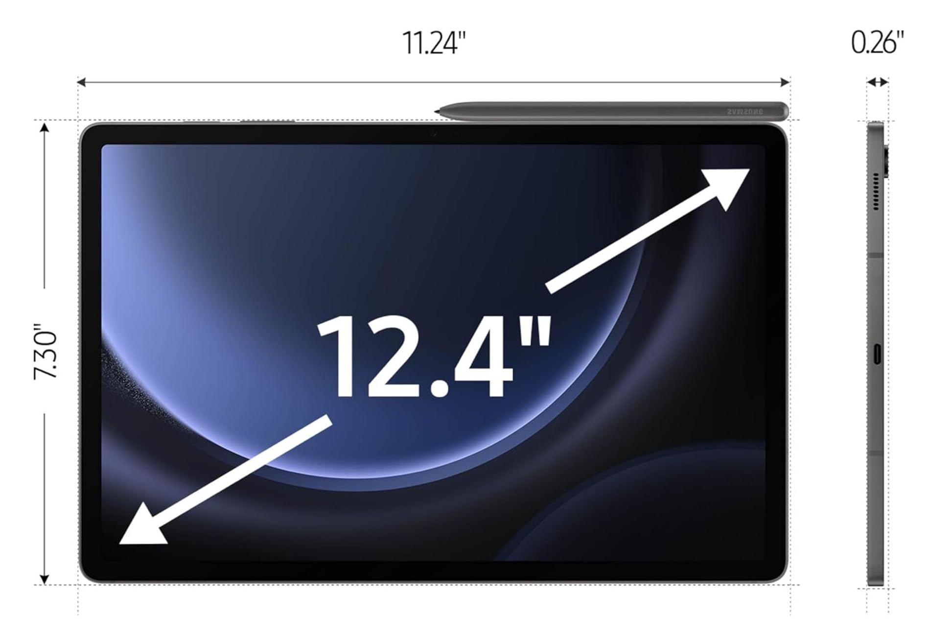 Foto 4 | Tableta Samsung Galaxy Tab S9 Fe+ Plus Sm-x610 De 8 Gb/256 Gb  Color Gris - Venta Internacional.