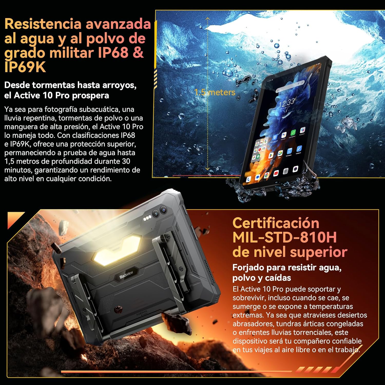Foto 4 pulgar | Tablet Blackview Active 10 Pro 11 Pulgadas 36 GB RAM 512 GB R - Venta Internacional