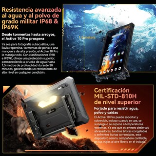 Foto 3 | Tablet Blackview Active 10 Pro 11 Pulgadas 36 GB RAM 512 GB R - Venta Internacional