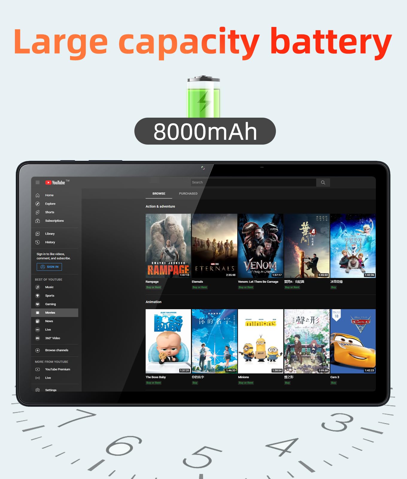 Foto 8 pulgar | Tableta Peicheng 11 Android 14.0 16 Gb Ram 128 Gb Rom 8000 Mah - Venta Internacional.