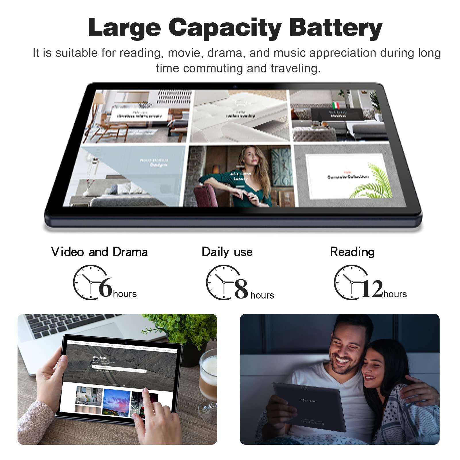 Foto 5 pulgar | Tablet Pritom Touch10 10 Pulgadas Android 13 64gb + 512gb Expandir - Venta Internacional.