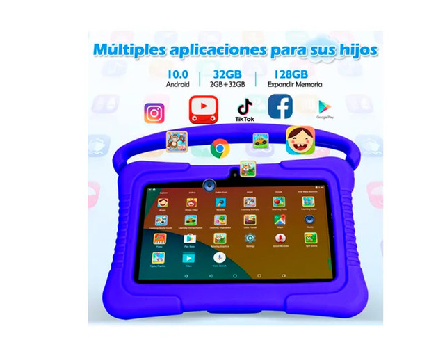 Foto 2 | Tablet Veidoo Tableta Para Niño 7'' Ips Wifi 32gb Android - Fiusha