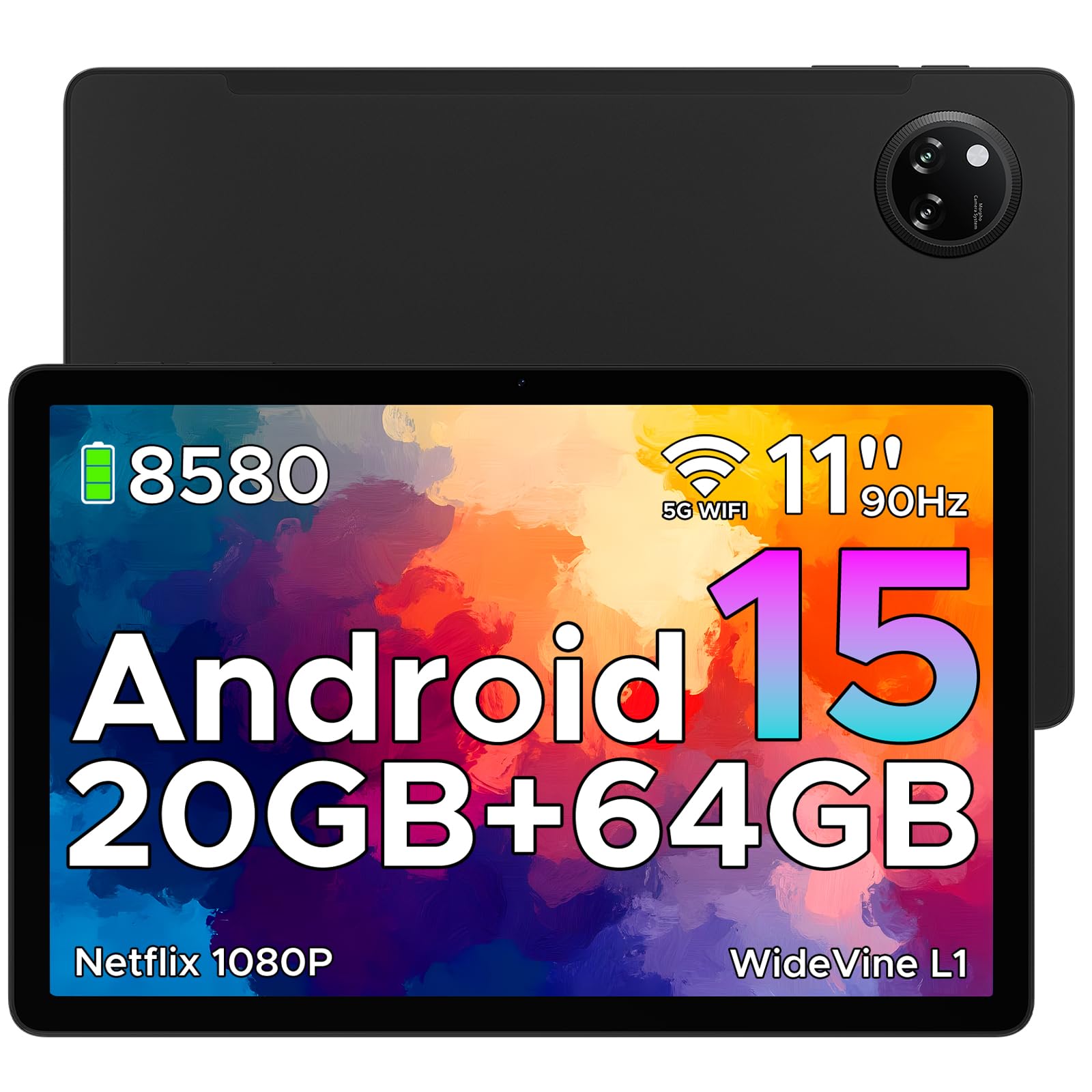 Tablet Doogee Tab A9+ Android 15 De 11 Pulgadas  20 Gb+64 Gb/2 Tb  Color Negro - Venta Internacional.