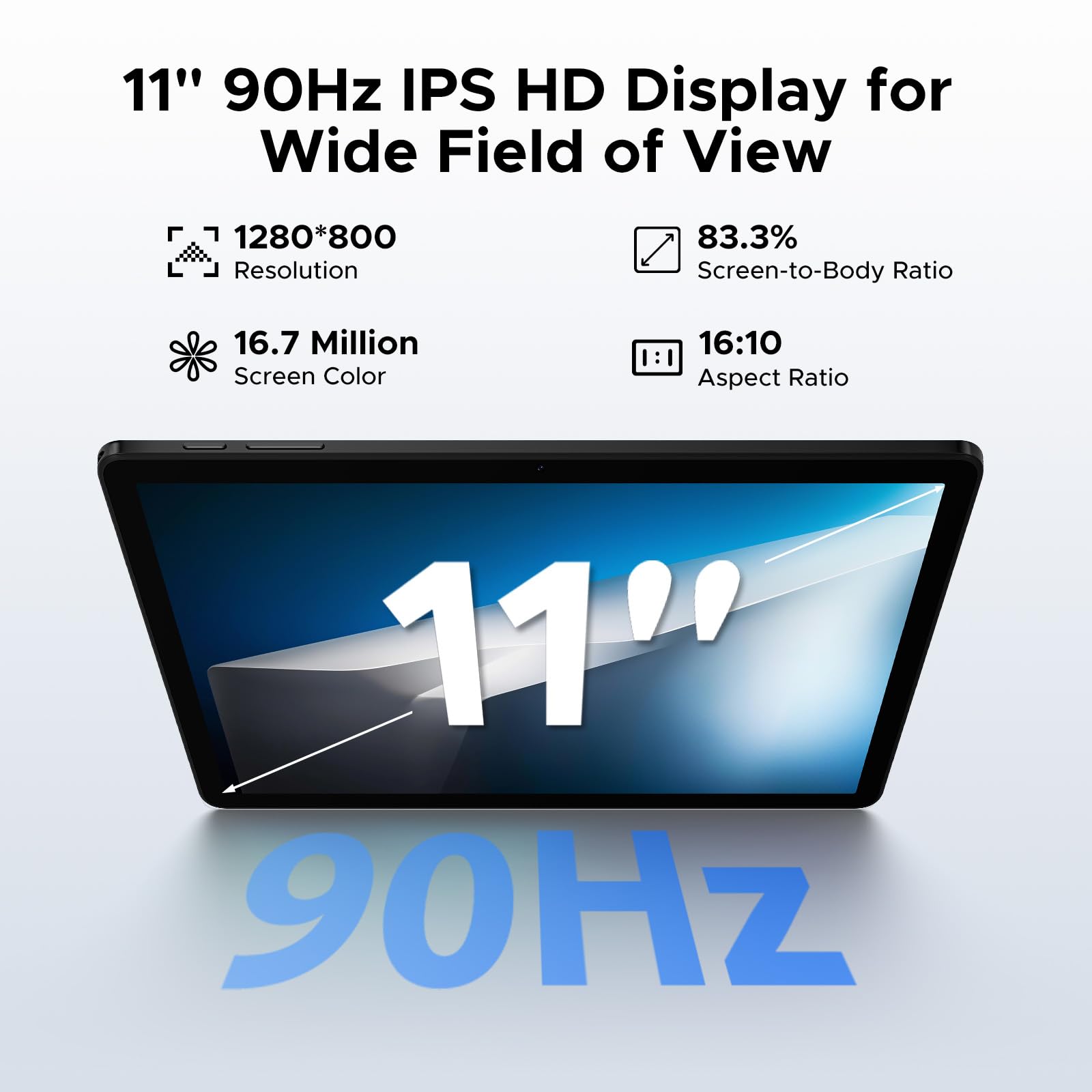 Foto 3 | Tablet Doogee Tab A9+ Android 15 De 11 Pulgadas  20 Gb+64 Gb/2 Tb  Color Negro - Venta Internacional.