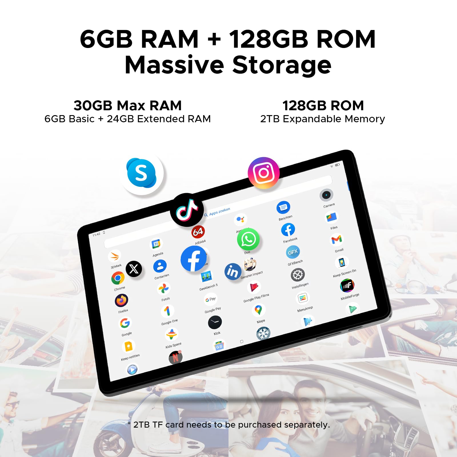 Foto 6 pulgar | Tableta Doogee Tab A9 Pro+ Android 15 11 Pulgadas 30 Gb+128 Gb/2 Tb - Venta Internacional.