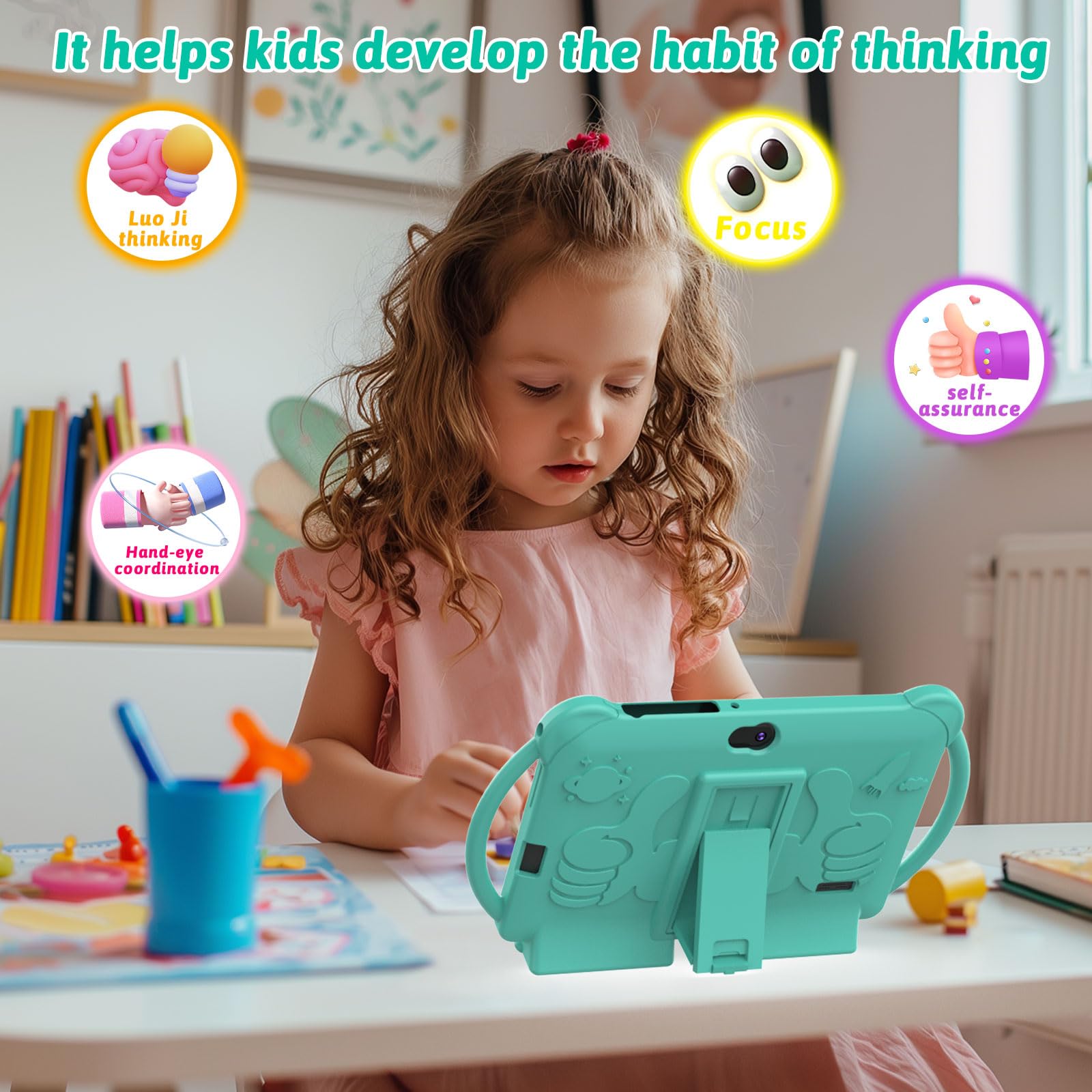 Foto 6 pulgar | Tableta Para Niños Zzb Android 12 De 7 Pulgadas  4 Gb De Ram  32 Gb De Rom - Venta Internacional.