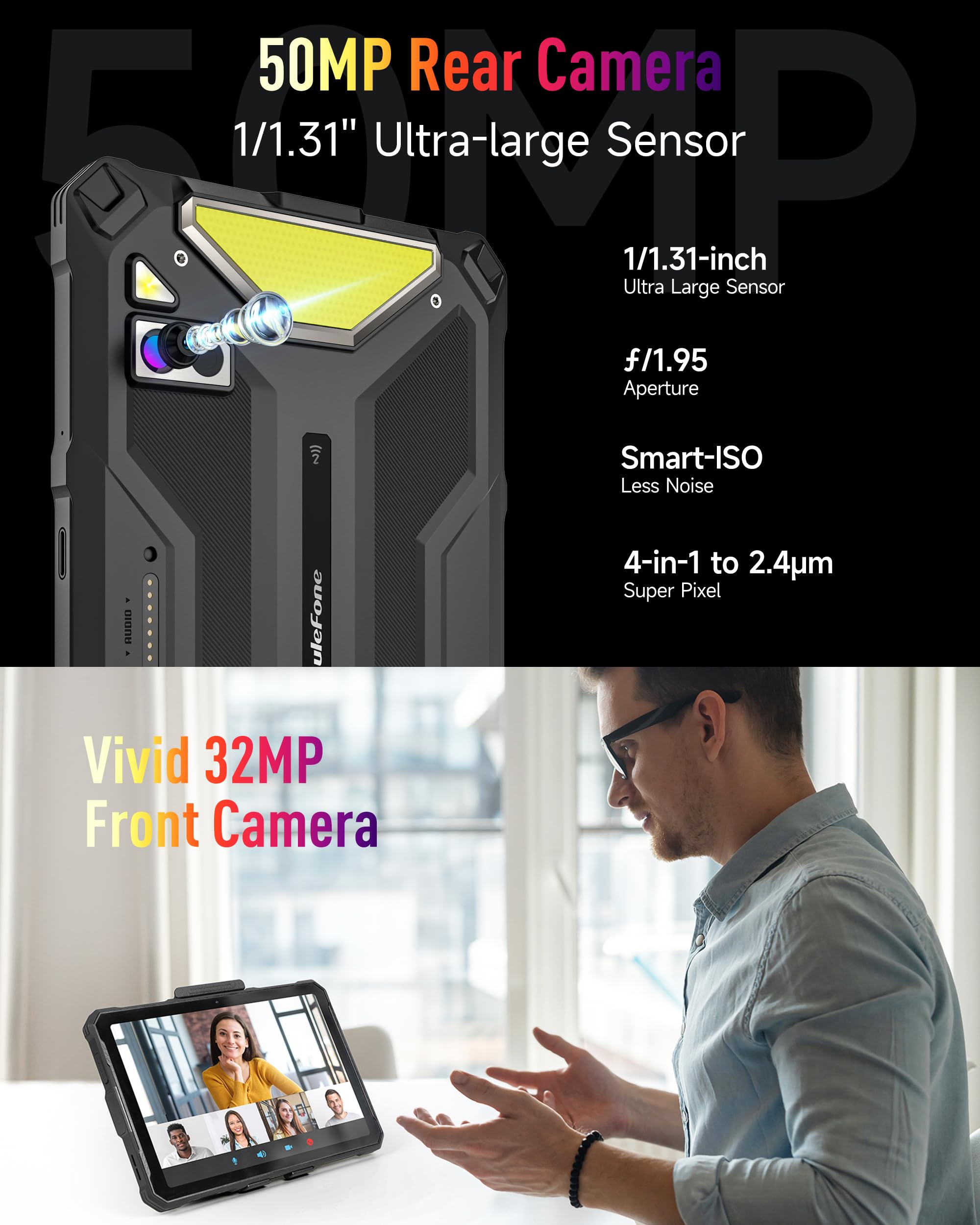 Foto 7 | Tableta Robusta Ulefone Armor Pad 4 Ultra 5g 16 Gb + 256 Gb Android 14 - Venta Internacional.