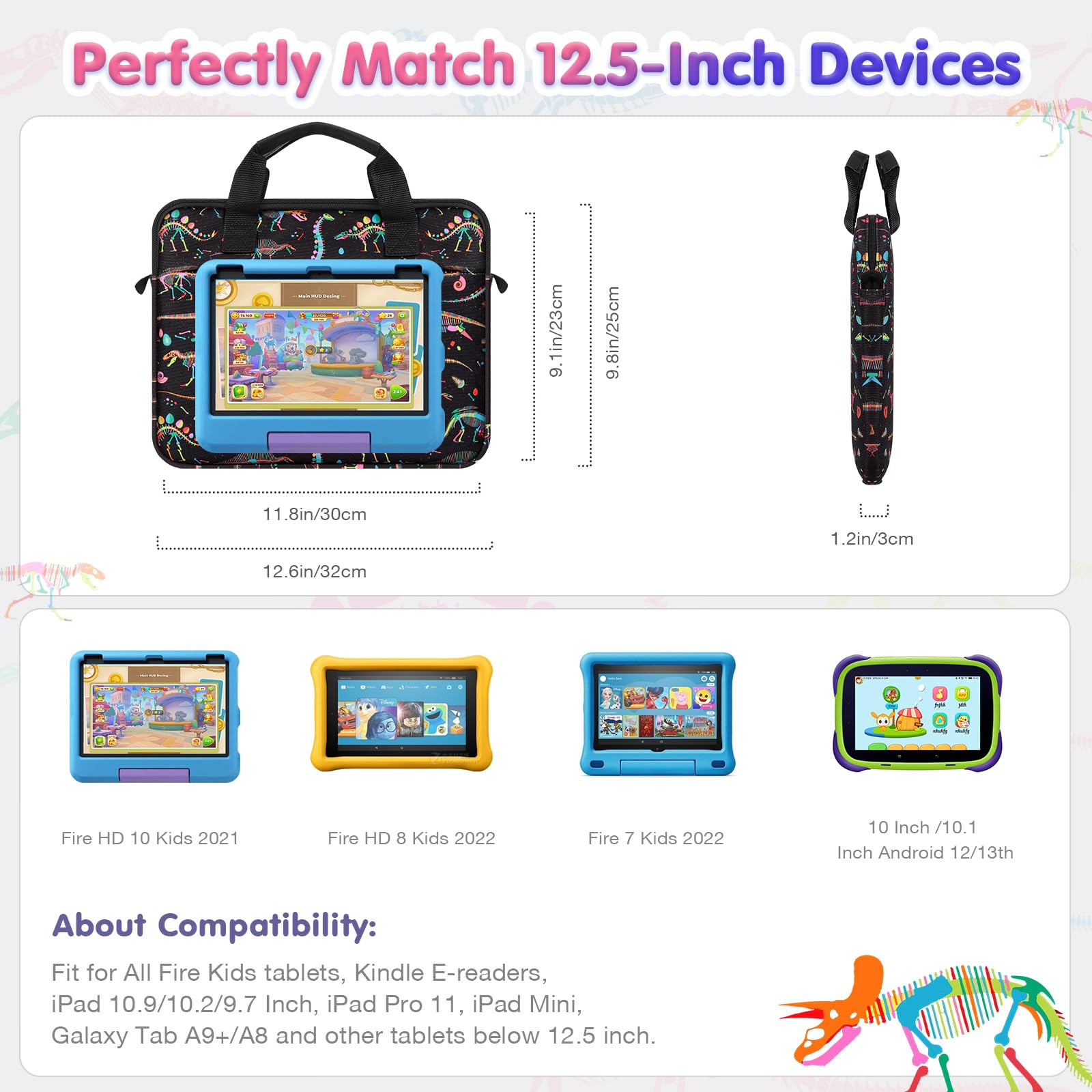 Foto 2 | Funda De Transporte Para Tablet Moko Para Fire Hd 10 De 13.ª Y 11.ª Generación - Venta Internacional.