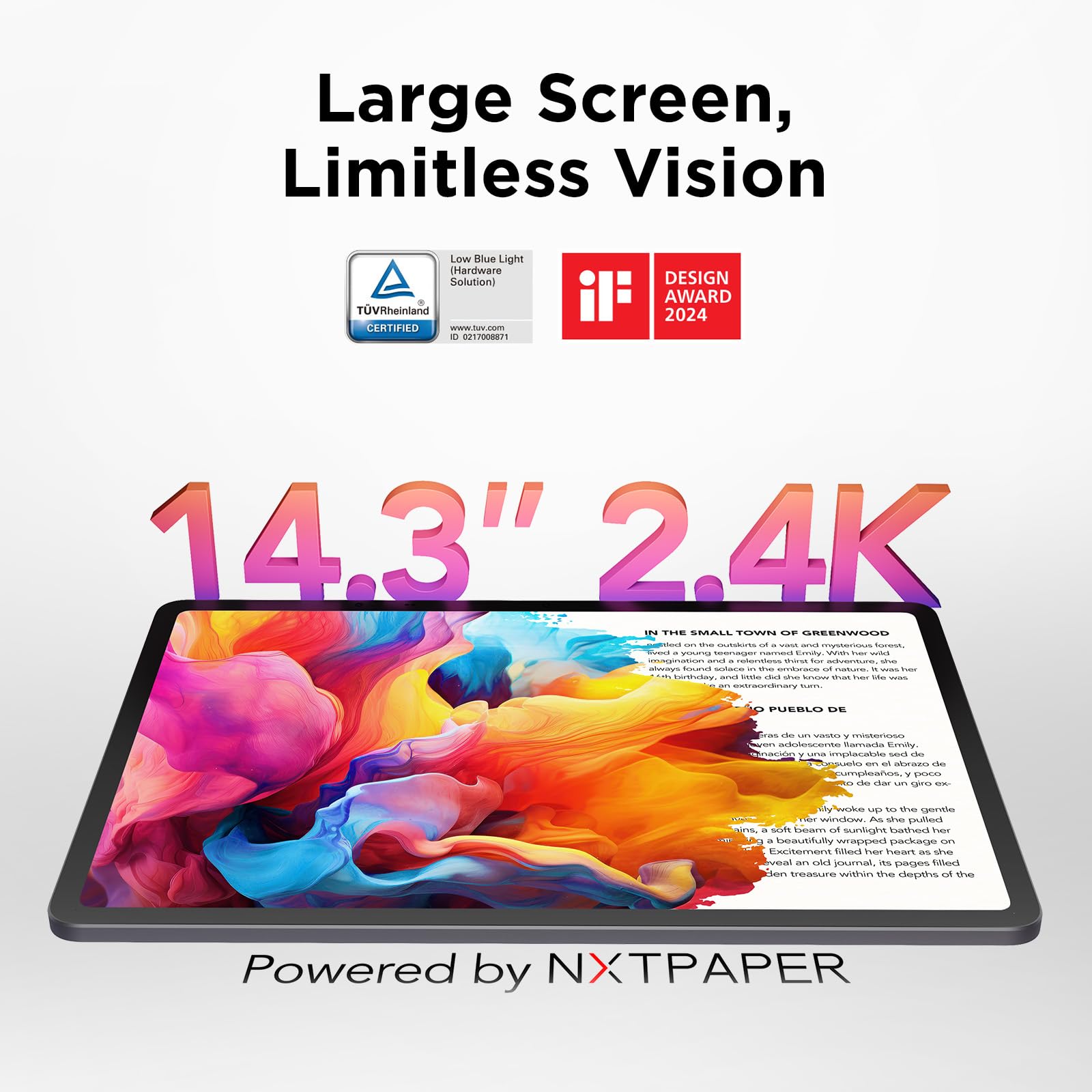 Foto 4 pulgar | Tablet Tcl Nxtpaper 14 Android 14 8+8gb Ram 256gb Almacenamiento Gris - Venta Internacional.