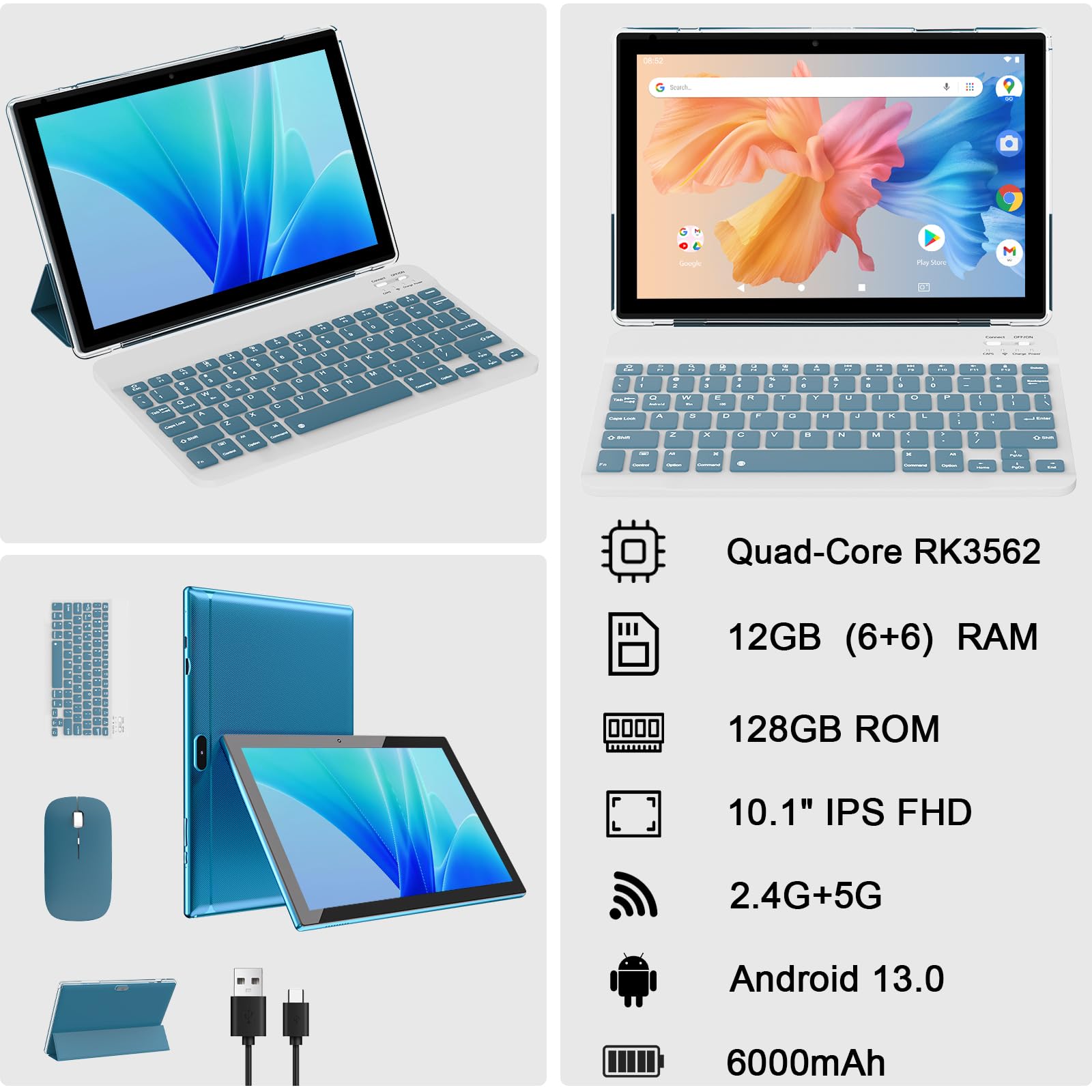 Foto 3 pulgar | Tablet Coopers Android 13 De 10 Pulgadas  12 Gb De Ram  128 Gb De Rom +1 Tb - Venta Internacional.