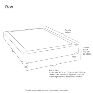 Foto 5 | Box Dicasa Velvet Color Morado Matrimonial