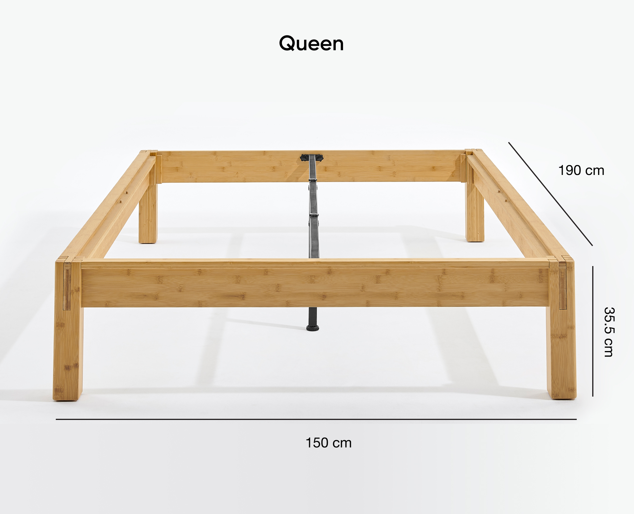 Foto 6 pulgar | Base de Cama Luuna Queen Size Madera de Bambú Resistente