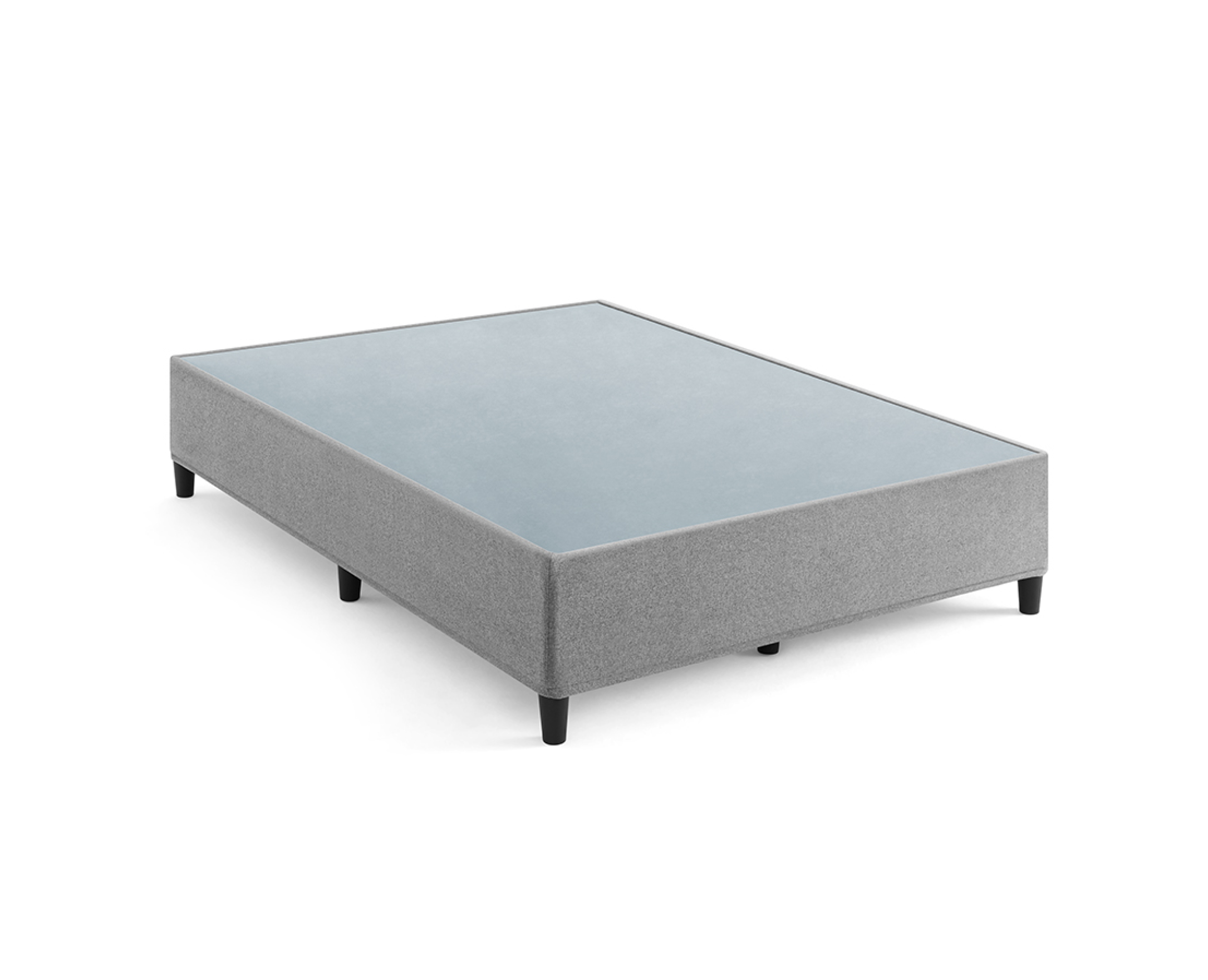 Foto 1 | Base de Cama de Metal Nooz Gris Individual Tipo Box con Funda