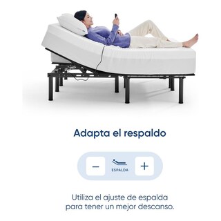 Foto 3 | Base Eléctrica para Cama Luuna Rise Lite Individual 1 Altura con Control Alámbrico Negra