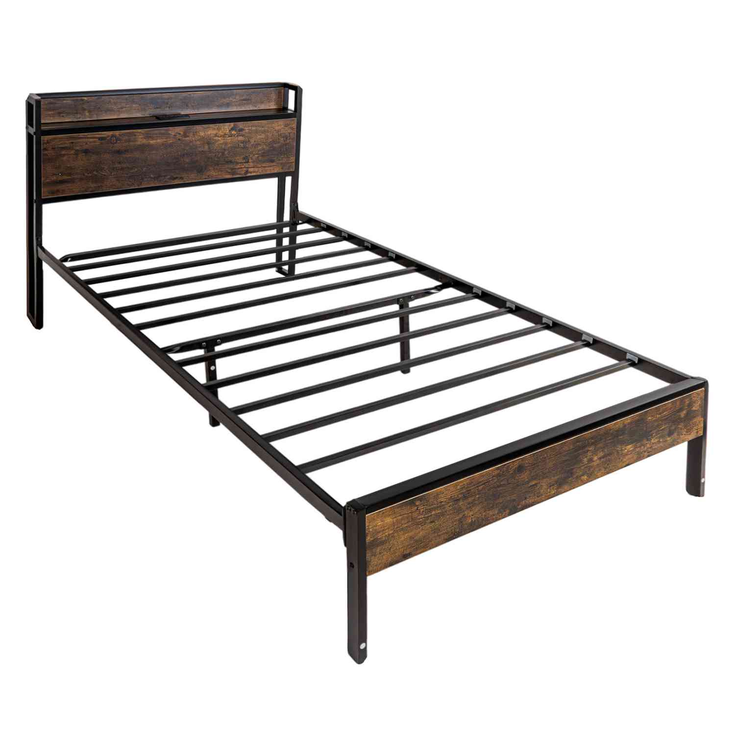 Foto 4 | Base Cama Individual Usb Country Tipo Madera Moderna Houzer