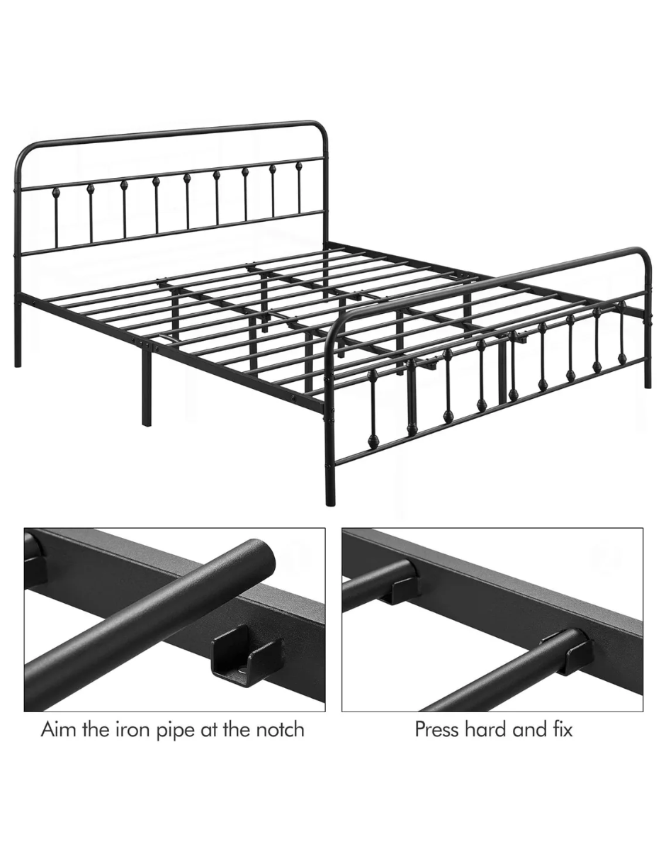 Foto 4 pulgar | Base De Cama Acero Reforzada King Size Diseño Elegante