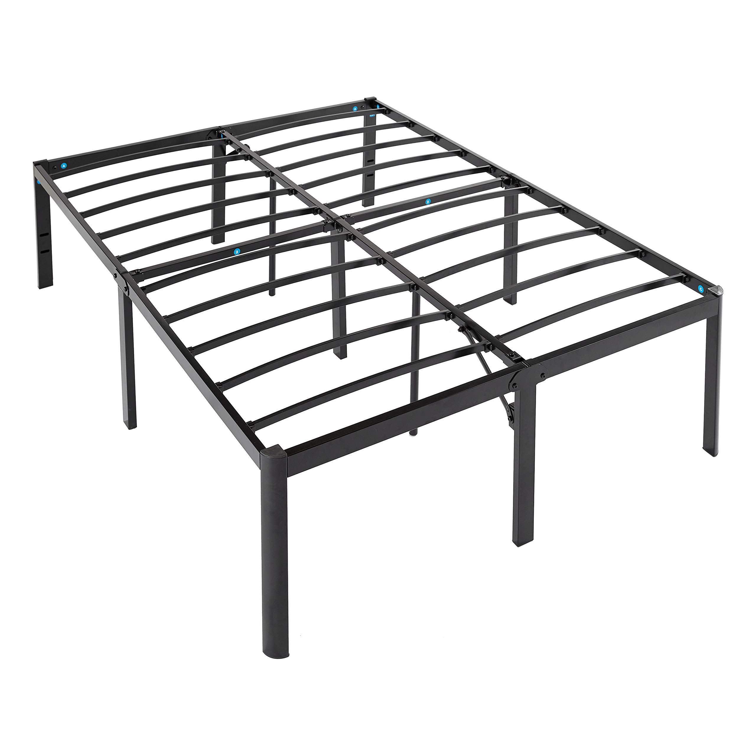 Marco De Cama Amazon Basics, Resistente, Antideslizante, Completamente Negro - Venta Internacional.