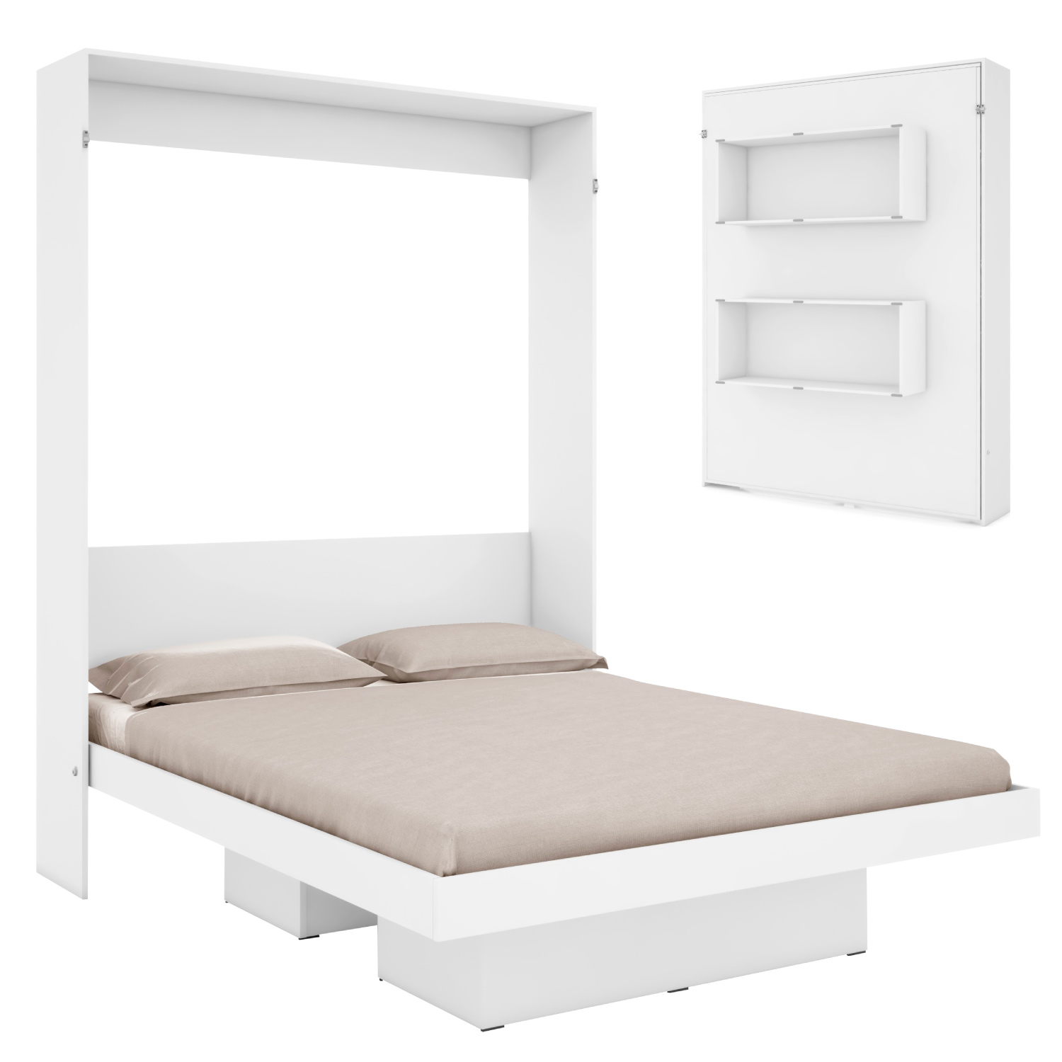 Foto 2 pulgar | Base Abatible de Cama KingsHouse KINGDOUBLE3 color Blanco Matrimonial