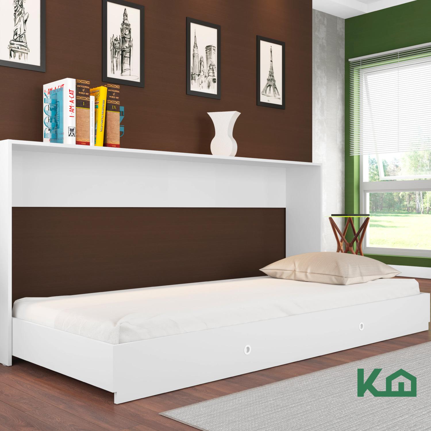 Foto 7 | Base Abatible de Cama KingsHouse KINGSINGLE3 Blanco Individual