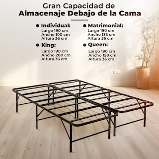 Foto 7 | Base Plegable Jaco Queen Negra