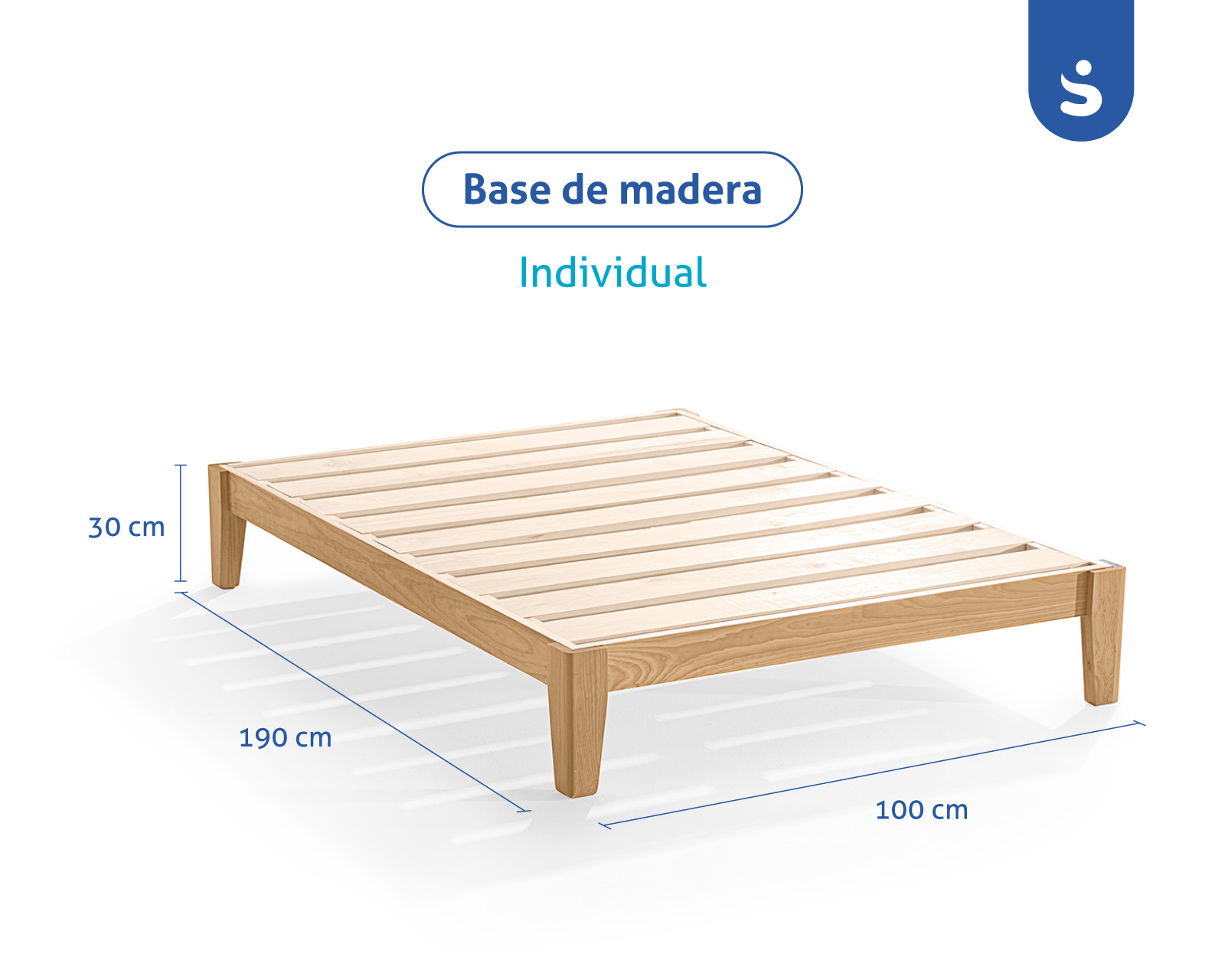 Foto 6 pulgar | Base de Cama Individual Sensei Armable de Madera Nigra