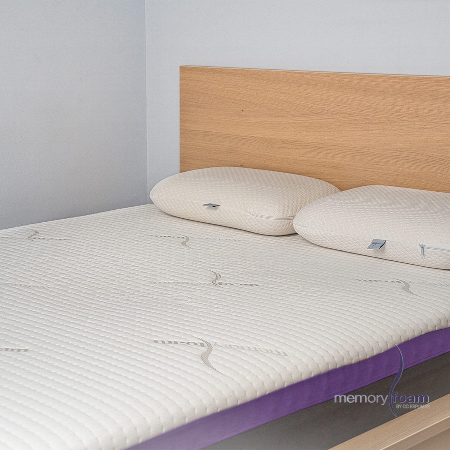 Foto 8 pulgar | Colchón Good Queen Size De Memory Foam 6 Cm De Memory Foam Firmeza Media Confort  Y Soporte Máximo Blanco Queen Size