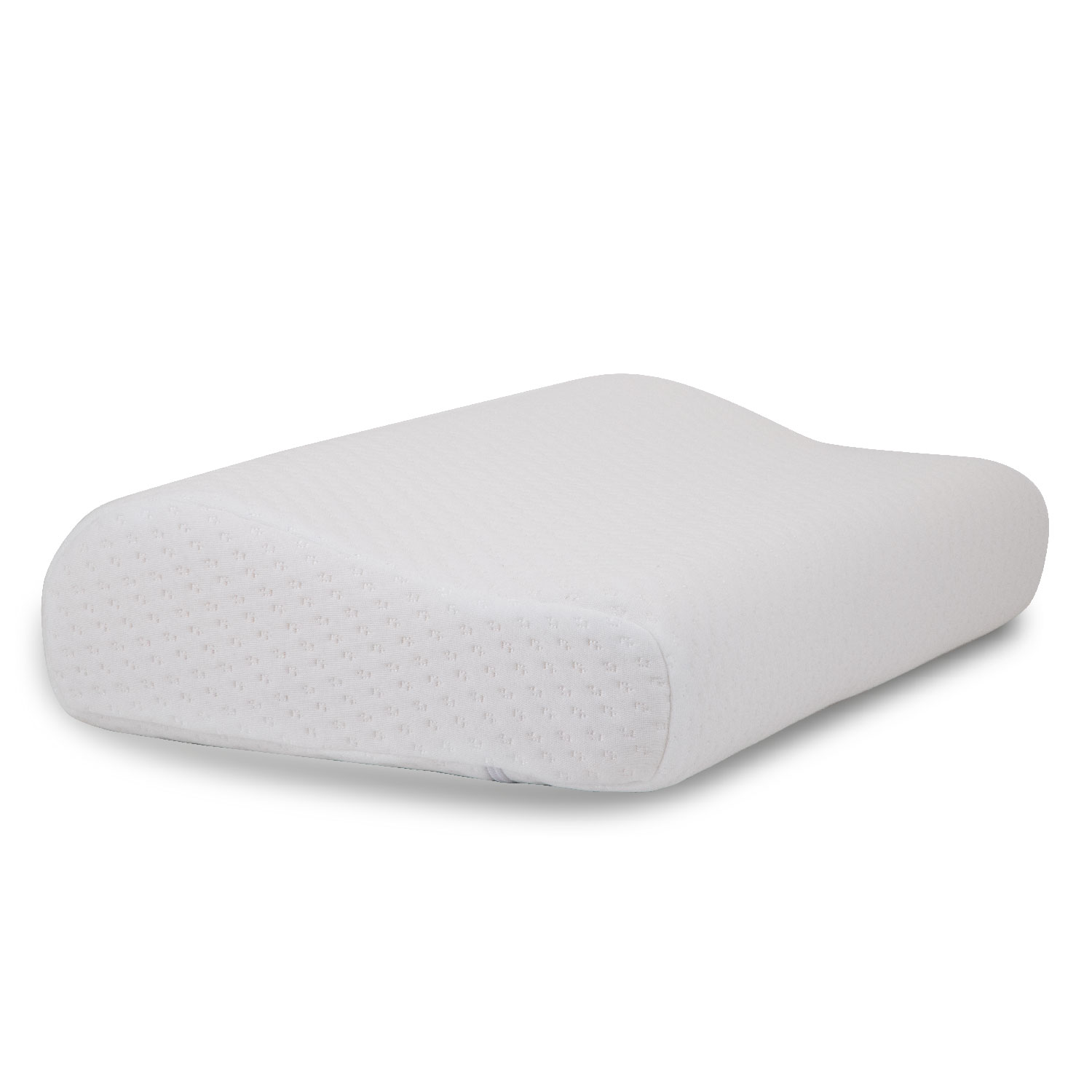 Foto 2 pulgar | Almohada Curva De Memory Foam Almohada Ergonómica De Memory Foam Duerme De Lado O Boca Arriba Individual Color Blanco