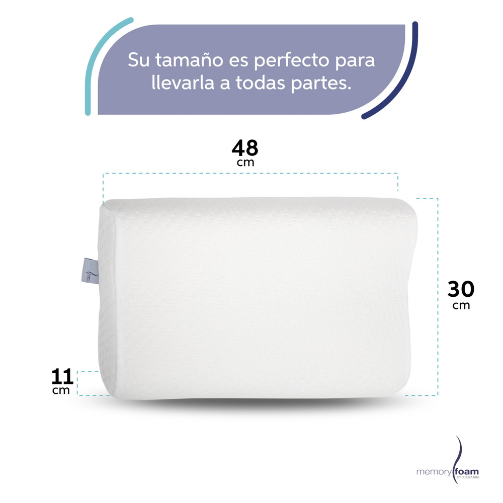 Foto 5 | Two Pack Almohadas Súper Suave De Memory Foam Paquete De Dos Almohadas De Memory Foam Individuales Súper Suaves