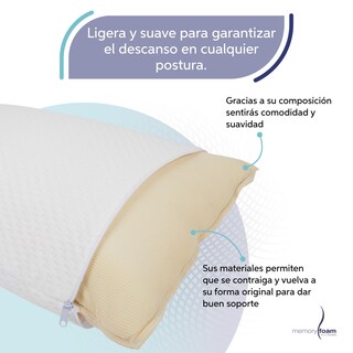 Foto 3 | Two Pack Almohada Makura Y Almohada Súper Suave Paquete De Dos Almohadas De Memory Foam Individuales