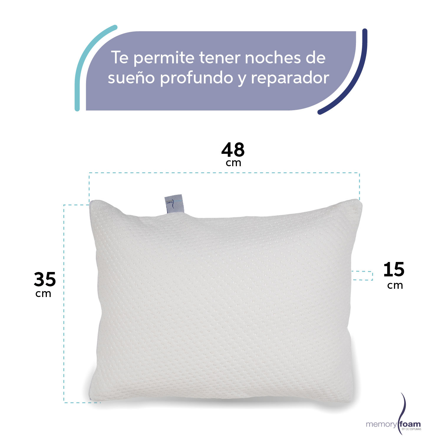 Foto 7 pulgar | Two Pack Almohada Makura Y Almohada Súper Suave Paquete De Dos Almohadas De Memory Foam Individuales