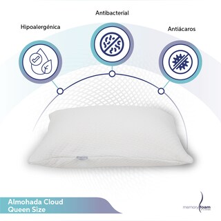 Foto 2 | Almohada Cloud De Memory Foam Para Las Presonas Que Cambian De Posición Toda La Noche Almohada Suave Como De Plum