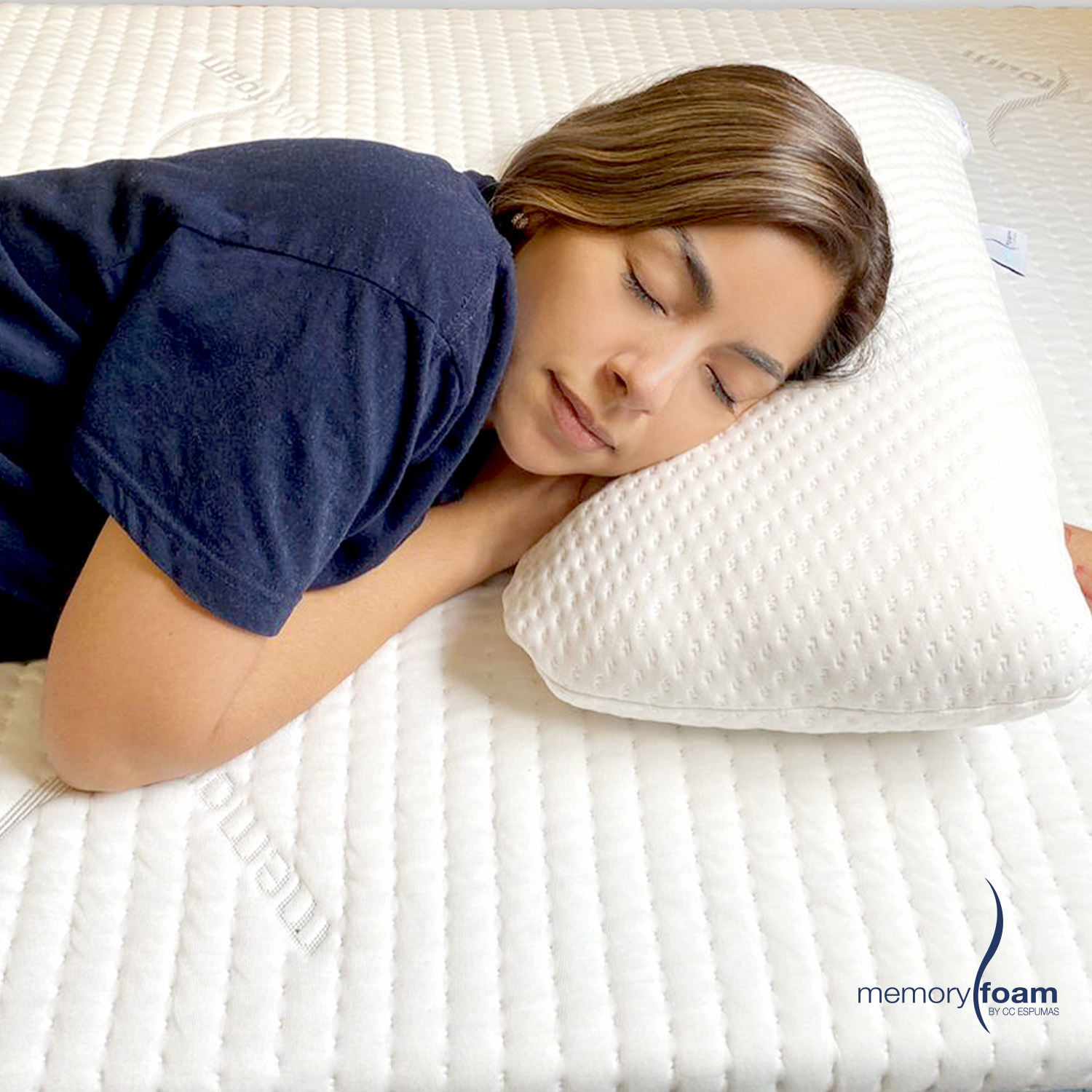 Foto 7 pulgar | Almohada Comfy De Memory Foam Extra Suave Y Cómoda Se Adapta A Tu Cuerpo En Cualquier Postura  Individual Color Blanco