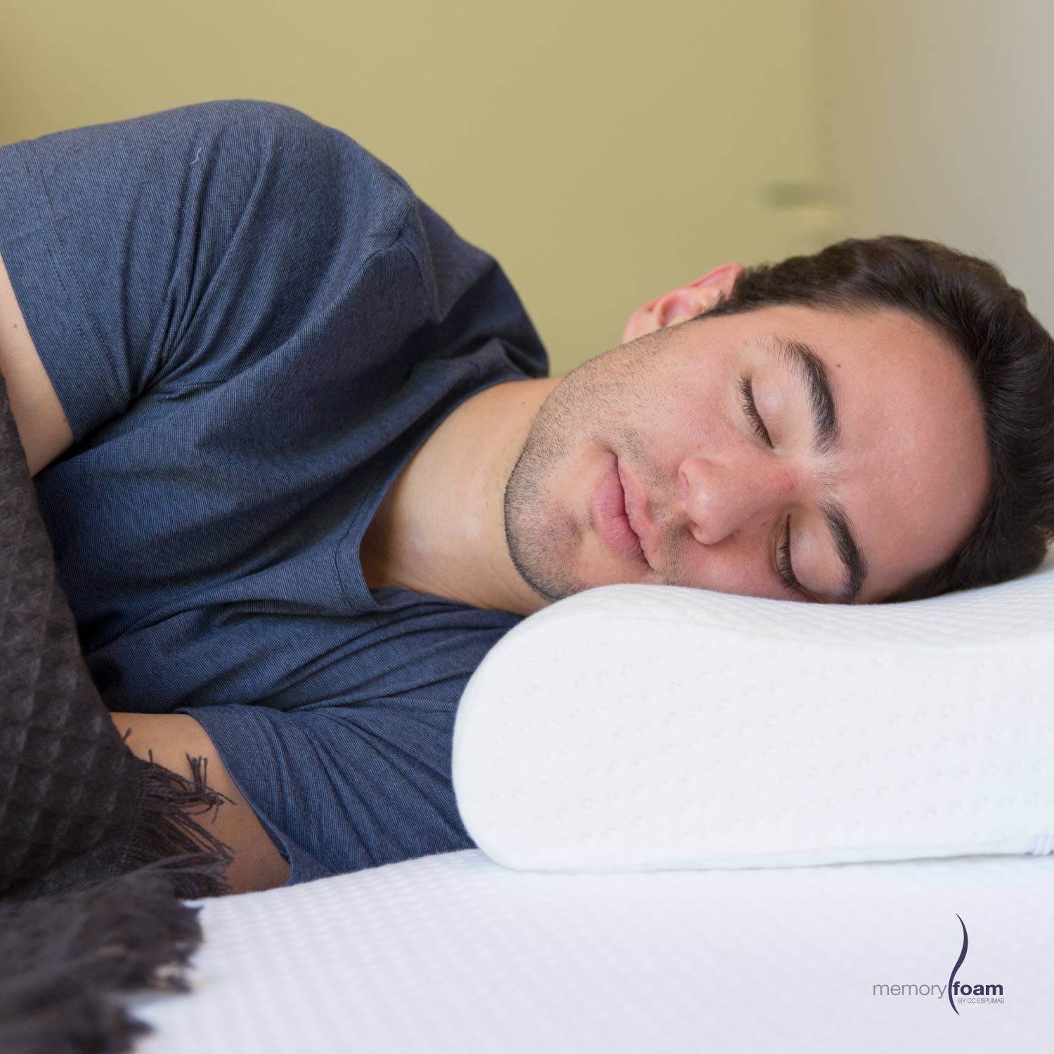 Foto 6 | Almohada Súper Suave De Memory Foam Ergonómica Individual Color Blanco