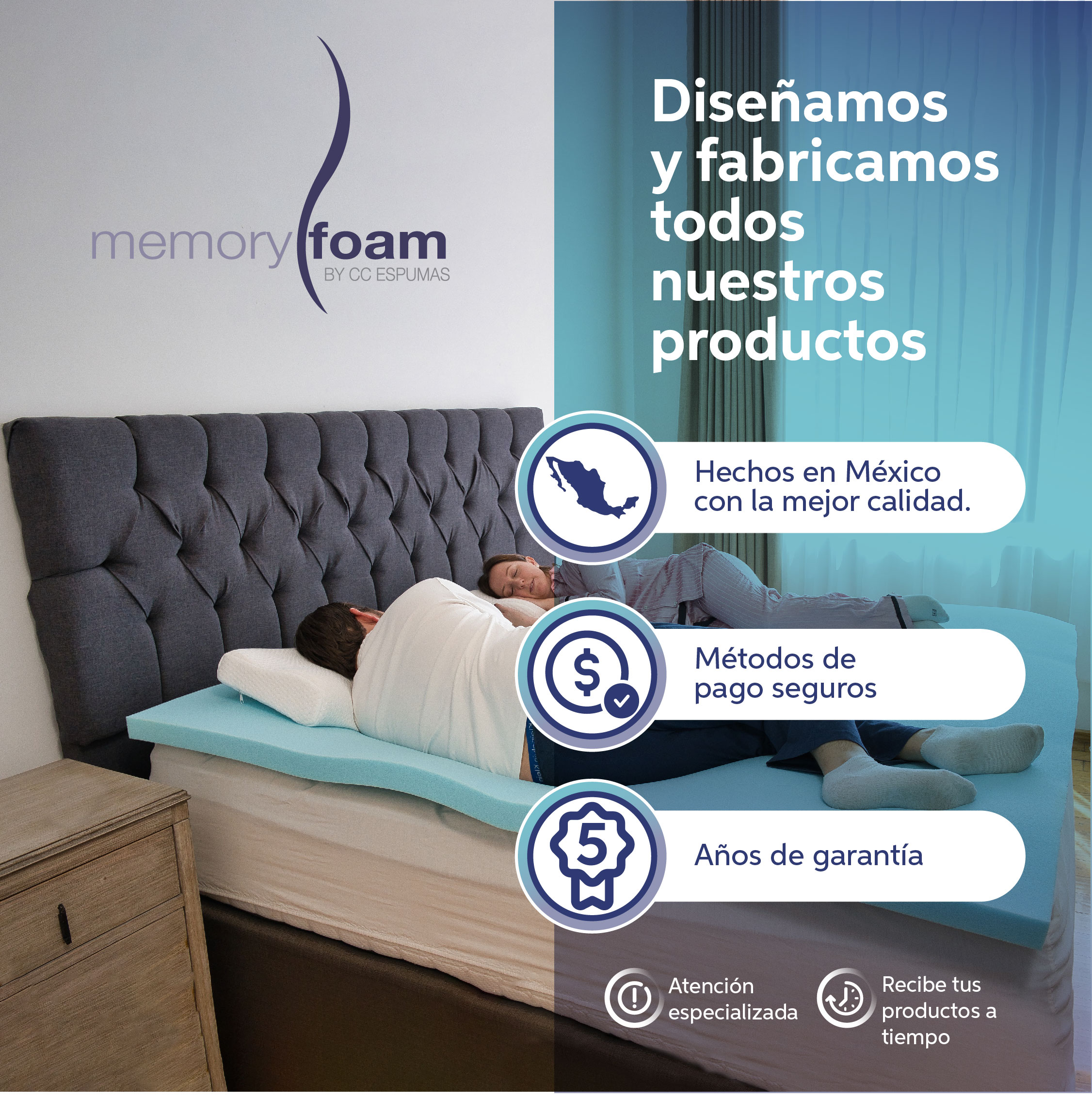 Foto 9 pulgar | Colchoneta Fresca De Memory Foam De 8 Cm Queen Size 100% Memory Foam Fresca Toda La Noche Brinda Soporte A Tu Colchón