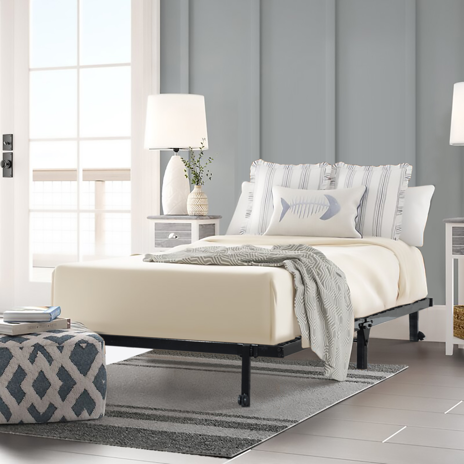 Foto 6 | Cama Base Lia Single Bk Homemake Negra