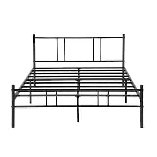 Foto 1 | Cama de Bases Homemake Locarno Double Black B Negro 197 x 141 x 80.5 cm