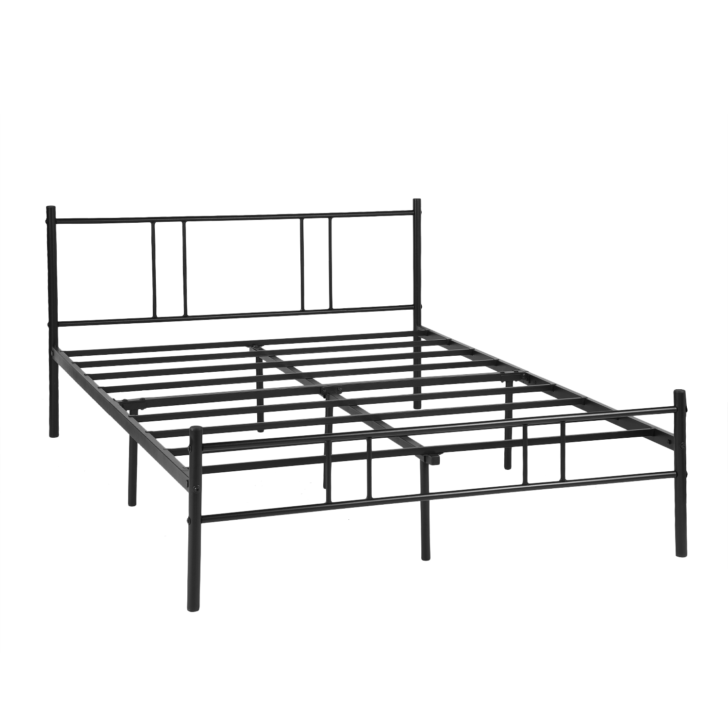 Foto 4 pulgar | Cama de Bases Homemake Locarno Double Black B Negro 197 x 141 x 80.5 cm