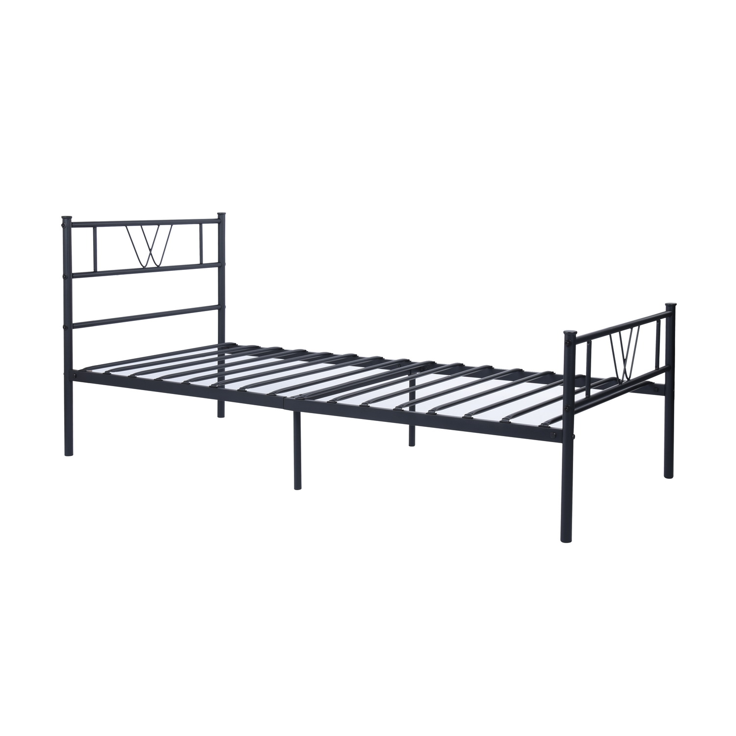 Foto 5 pulgar | Cama de Bases Koke Twin Black Homemake Negro 197 x 99 x 80 cm