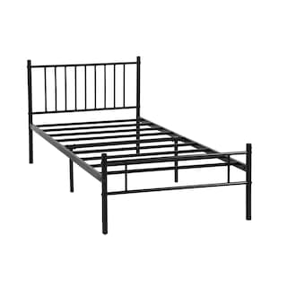 Foto 1 | Cama de Bases Homemake Kessie Twin Black C Negro 197 x 99 x 80 cm