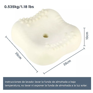 Foto 2 | Almohada Memory Foam De Viaje Cervical Ergonómica Para Cuello Eo Safe Imports Esi-12841 Gris