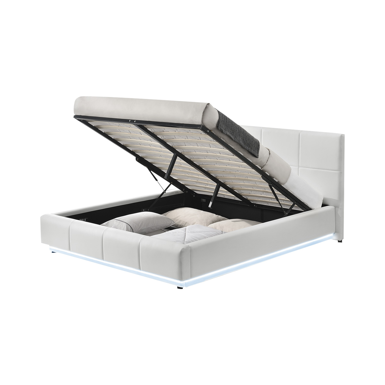 Foto 4 pulgar | Base para Cama King Size Bossa Kane con Luces Led y Almacenamiento