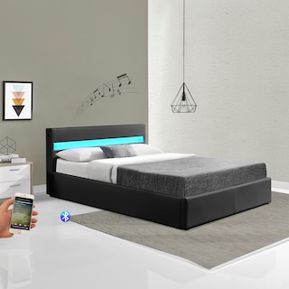Foto 6 | Base para Cama King Size Bossa Galaxy con Luces Led/ Almacenamiento/ Bocina/ Bluetooth