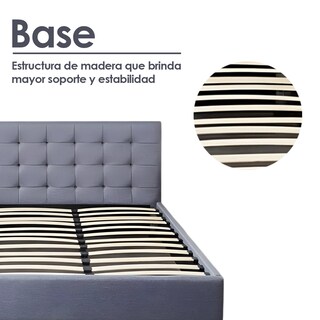Foto 6 | Base para Cama King Size Ilios Innova Cama-PD054/K color Gris