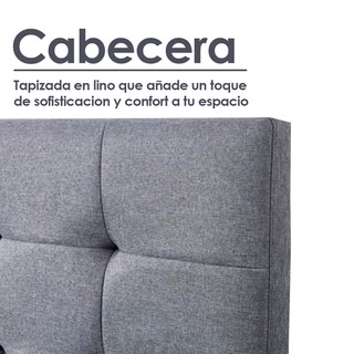 Foto 7 | Base para Cama King Size Ilios Innova Cama-PD054/K color Gris