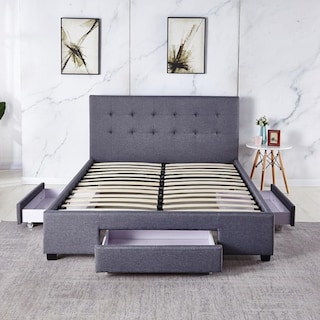 Foto 3 | Base para Cama Matrimonial Ilios Innova Cama-p1940 Gris