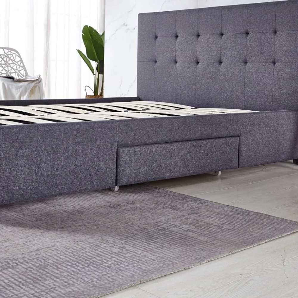 Foto 4 | Base para Cama Ilios Innova Gris Matrimonial