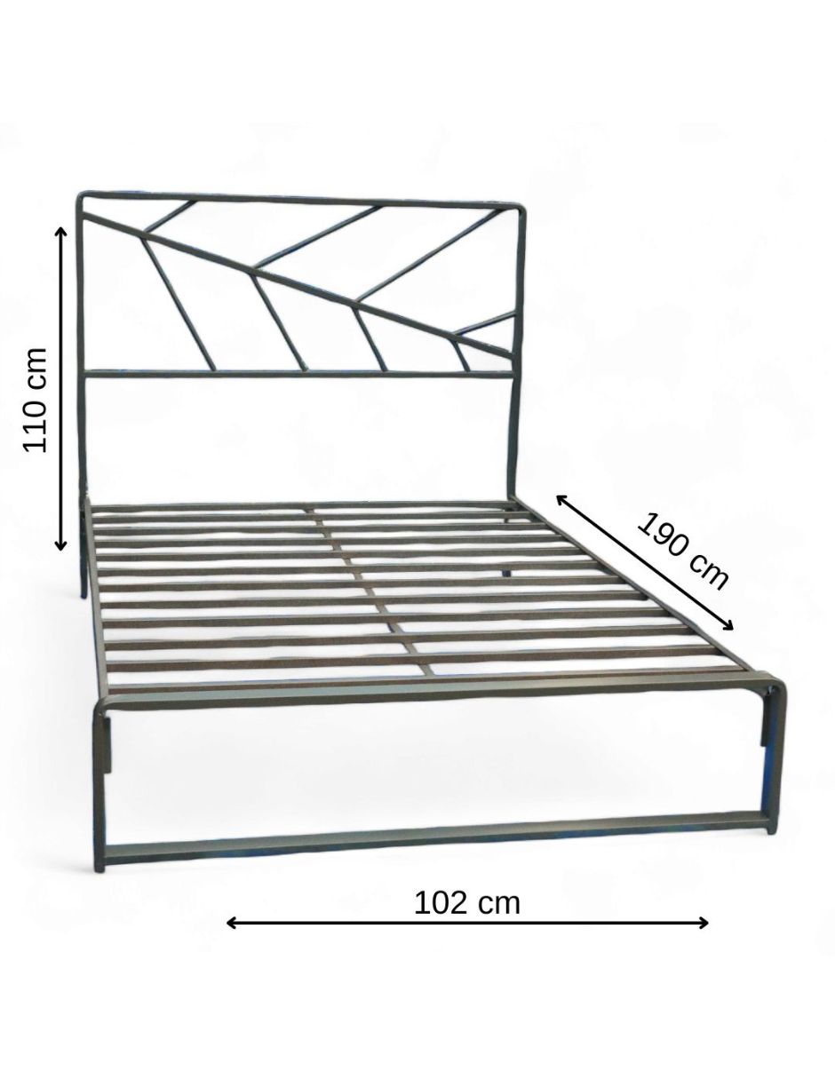 Foto 5 pulgar | Cama Jaco Gante Gris Oxford Individual