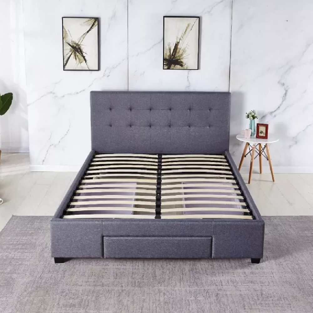 Foto 5 | Base Para Cama Queen Size Ilios Innova Cama-p1940  Color Gris