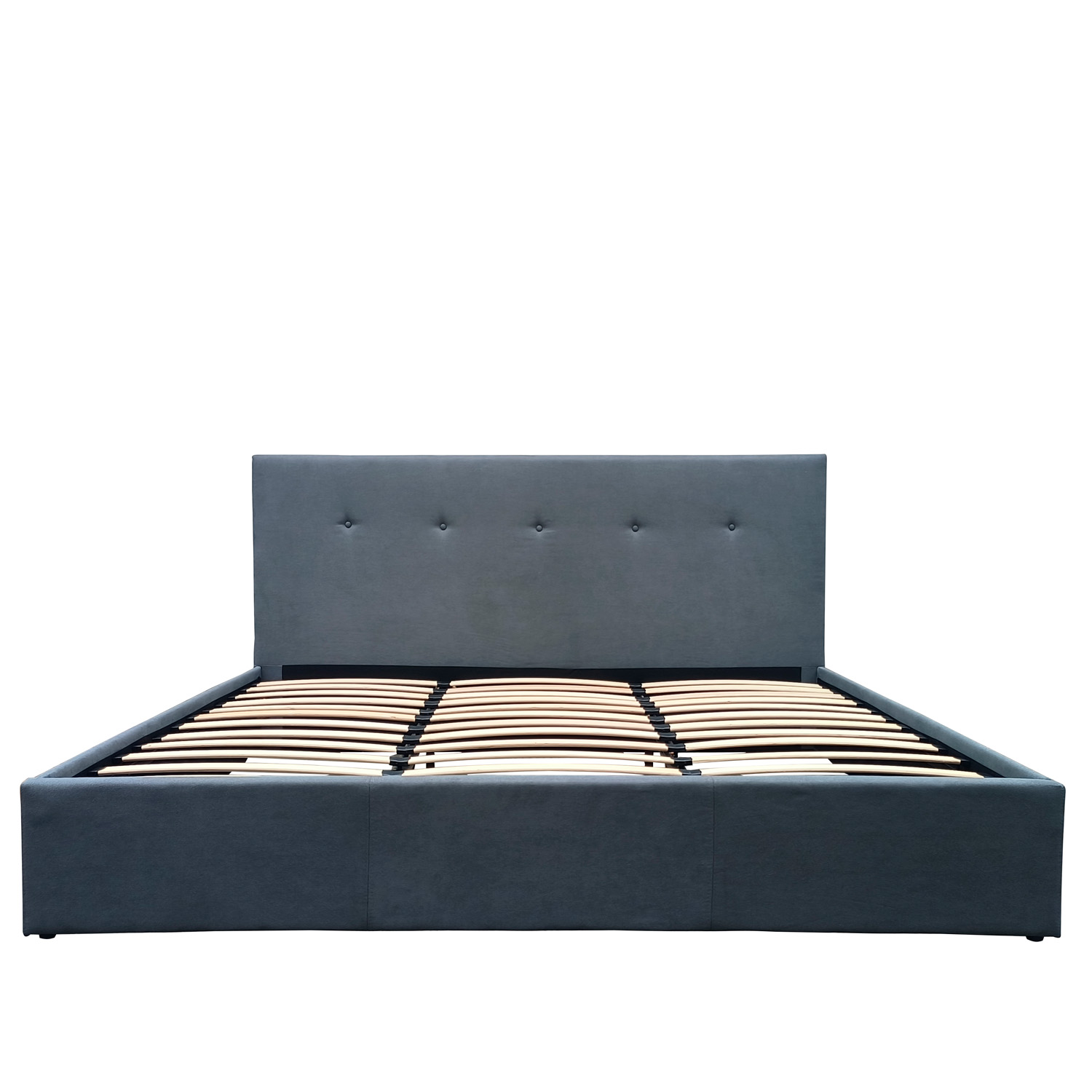 Base con Cabecera Ilios Innova Cama-9550/k color Gris King Size